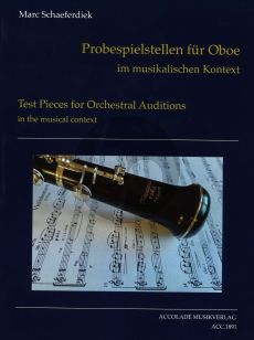 Schaeferdiek Probespielstellen im musikalischen Kontext für Oboe