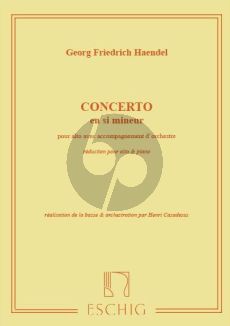 Handel Concert Si-mineur Alto-Piano (Henri Casadesus)