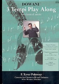 Pokorny Concerto B-flat major Clarinet (Solo Part[Bb]-CD) (Dowani)