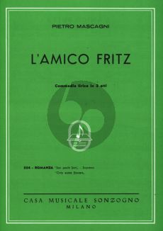 Mascagni Son Pochi Fiori (Only Some Flowers) from L'Amico Fritz for Soprano and Piano (Italian/English)
