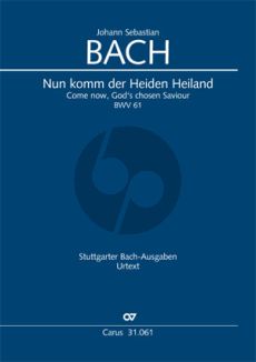 Bach Kantate BWV 61 Nun komm, der Heiden Heiland (KA) (deutsch/englisch)