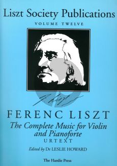 Liszt Liszt Society Publications Vol.12 Complete Music Violin-Piano (edited by Leslie Howard)