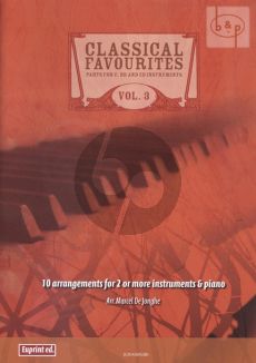 Classical Favourites Vol.3 (10 Arrangements) (2 Instr.[C/Bb/Eb]-Piano)