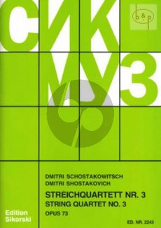 Shostakovich Streichquartett No.3 Op.73 F-dur Stimmen