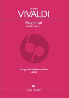 Vivaldi Magnificat RV 610 SSAT Soli-SATB-Orchestra Version 1 + Version 2 Full Score (Herausgeber Gunter Graulich)