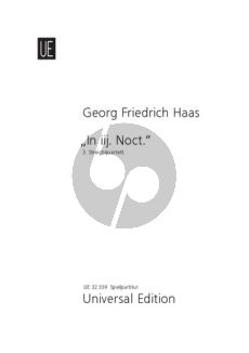 Haas In iij. Noct. (3.Streichquartet) (2001) (Spielpartitur)