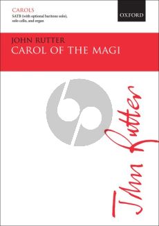 Rutter Carol of the Magi SATB[with Solo Bar. opt]- Solo Cello and Piano Vocal Score