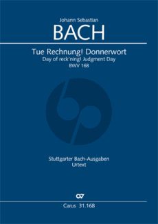 Bach Kantate BWV 168 Tue Rechnung! Donnerwort Partitur