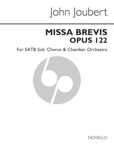 Joubert Missa Brevis Op.122 SATB soli-Choir-Orch. Vocal Score