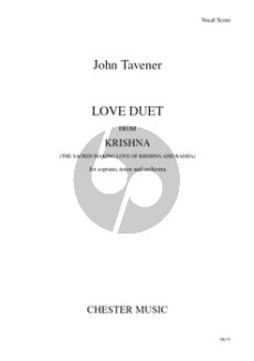 Tavener Love Duet from Krishna Sopran-Tenor-Orchestra Vocal Score