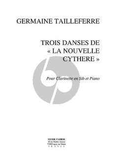 Tailleferre 3 Danses extrait de La Nouvelle Cythere Clarinette[Bb]-Piano