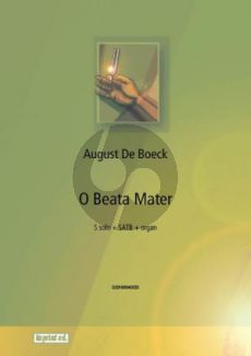 Boeck O Beata Mater Sopraan solo-SATB-Orgel (Partituur)