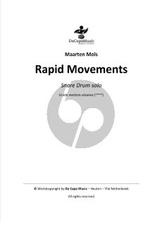 Mols Rapid Movement for Snare Drum Solo (Grade Medium Advance)