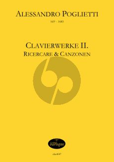 Poglietti Clavierwerke Band 2 - Ricercare und Canzonen für Klavier (Jörg Jacobi)