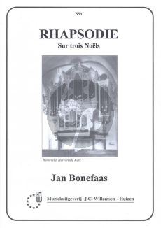Bonefaas Rhapsodie sur trois Noels Orgel