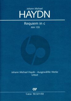 Haydn Requiem c-minor MH 155 Soli-Choir-Orchestra Vocal Score (edited by Charles H. Sherman)