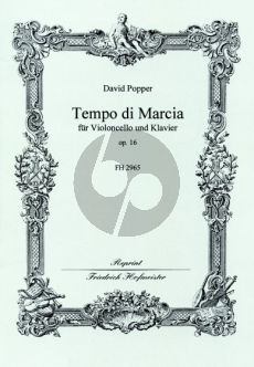 Popper Tempo di Marcia Op.16 Violoncello-Klavier
