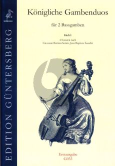 Konigliche Gambenduos Vol.1 4 Sonaten nach G.B.Somis und J.B.Senallie) (2 Bassgamben) (Günter und Leonore von Zadow)