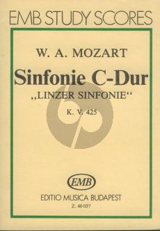 Mozart Symphony C-major KV 425 'Linz' Study Score (edited by Gábor Darvas)