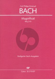 Bach Magnificat WQ 215 Soli-Choir-Orchestra Study Score (Carus)