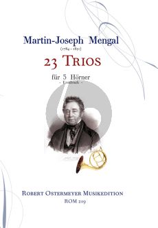Mengal 23 Trios for 3 Horns (Score/Parts) (Ostermeyer)