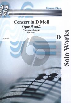 Albinoni Concerto d-minor Op.9 No.2 Oboe / Clarinet/ Soprano Sax and Piano