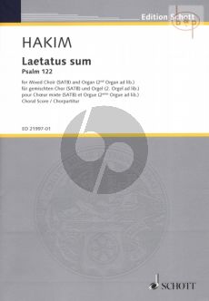 Laetatus sum (Psalm 122) (SATB-Organ) (2nd Organ ad lib.)