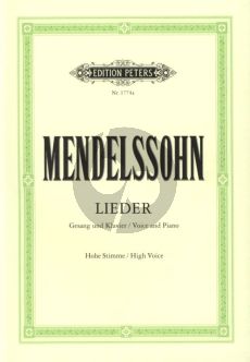 Mendelssohn Samtliche Lieder Hoch