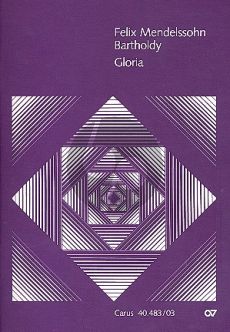 Mendelssohn Gloria Es-dur MWV A 1 Soli-Chor-Orchester Klavierauszug (ed. Pietro Zappalà)