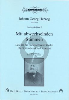 Herzog Orgelwerke Band 2 Mit abwechselnden Stimmen – 27 leichte bis mittelschwere Werke (Ped.) (ed. Konrad Klek)