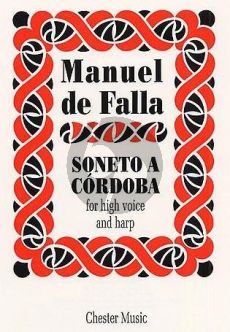 Falla Soneto a Cordoba High Voice and Harp