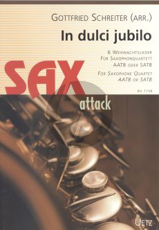 In dulci jubilo 4 Saxophone (AATB/SATB) (Part./Stimmen) (arr. Gottfried Schreiter)