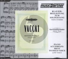 Vaccai Metodo Pratico for Tiefe/Low Voice (This is the CD only)