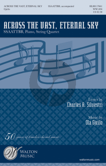 Gjeilo Across the Vast, Eternal Sky SSAATTBB-Piano with Optional String Quartet (Choral Score)