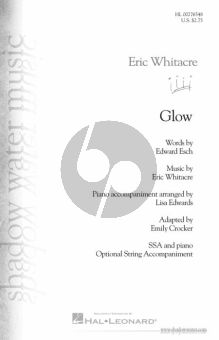 Whitacre Glow SSA with Piano (arranged by Emily Crocker)