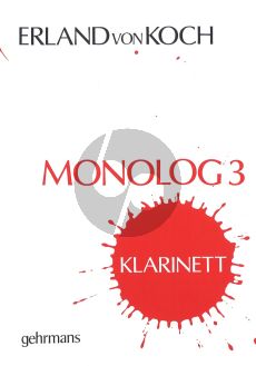 Koch Monologue No.3 Clarinet Solo