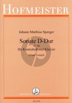 Sperger Sonate D-dur T.38 Kontrabass und Klavier (Klaus Trumpf)