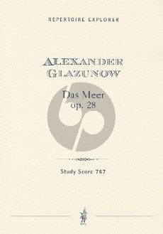 Glazunov Das Meer / La Mer Op.28 Orchester (Studienpartitur)