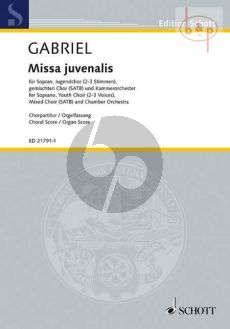 Missa Juvenalis (Sopr.-Youth Choir-SATB- Chamber Orch.)