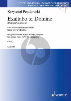Exaltabo te, Domine (Psalm 30 , Choral) (from David's Psalms)