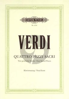 Verdi 4 Pezzi Sacri (SATB-Orch) (Vocalscore) (Soldan)