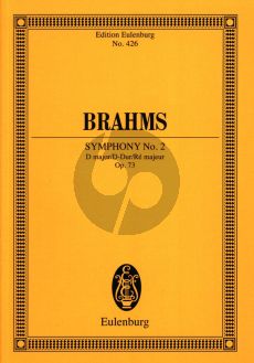 Brahms Symphony No.2 D-major Op.73 for Orchestra Study Score (edited by Richard Clarke)