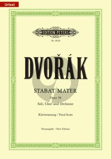 Dvorak Stabat Mater Opus 58 Soli-Choir-Orchestra Vocalscore (Herausgeber Reinhold Kubik)