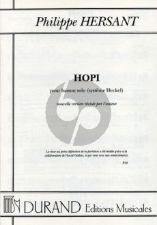 Hersant Hopi Basson seule (Systeme Heckel)