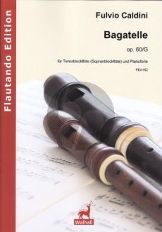 Caldini Bagatelle Op.60/G Tenorblockflöte(oder Sopran)-Klavier