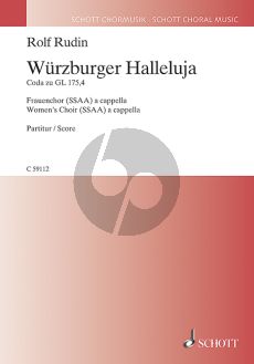 Rudin Würzburger Halleluja (Coda zu GL 175,4) SSAA (lat.)