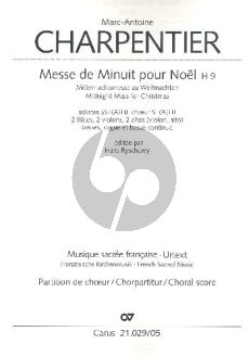 Charpentier Messe de Minuit pour Noël H.9 Soli-Chor-Orch. Chorpartitur (ed. Hans Ryschawy)