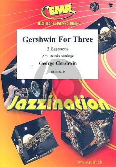 Gershwin for Three for 3 Bassoons (Score/Parts) (arr. Dennis Armitrage)