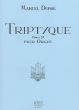 Dupre Triptique Opus 51 pour Orgue