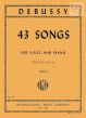 Debussy 43 Songs High (edited by Sergius Kagen)